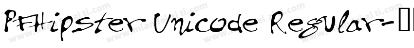 PFHipster Unicode Regular字体转换